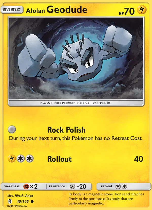 Alolan Geodude - Guardians Rising Pokemon Card