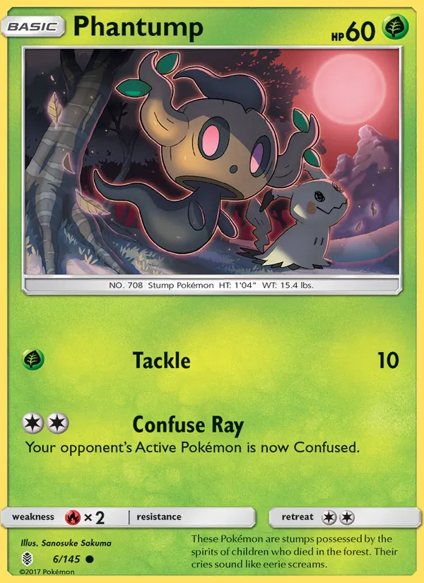 Phantump - Guardians Rising Pokemon Card