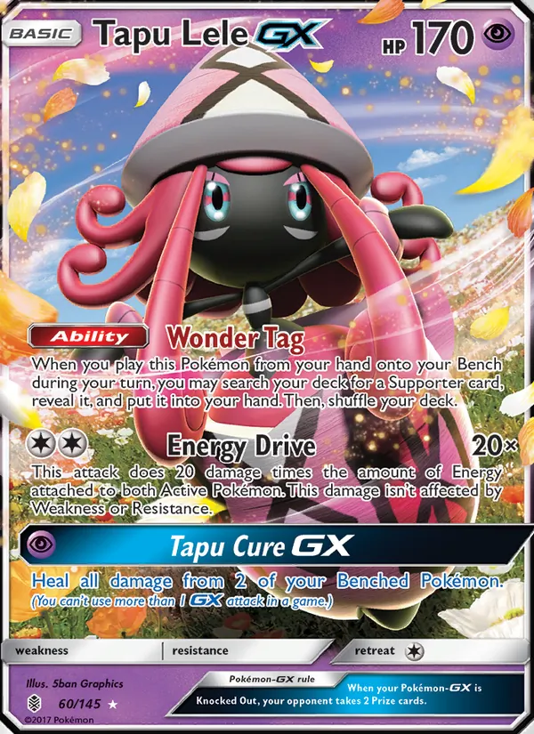 Tapu Lele GX - Guardians Rising Pokemon Card