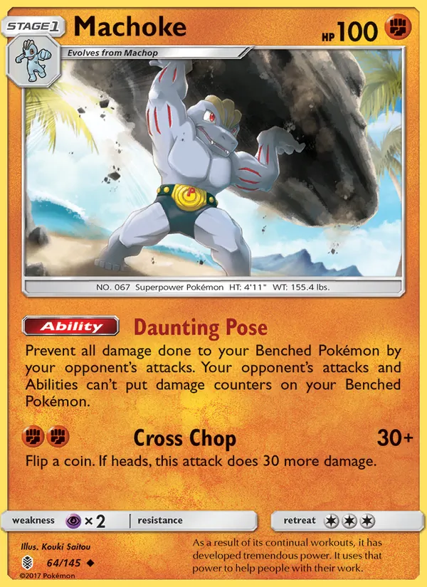 Machoke - Guardians Rising Pokemon Card