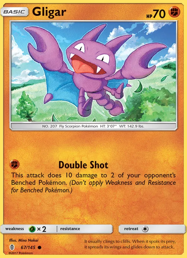 Gligar - Guardians Rising Pokemon Card