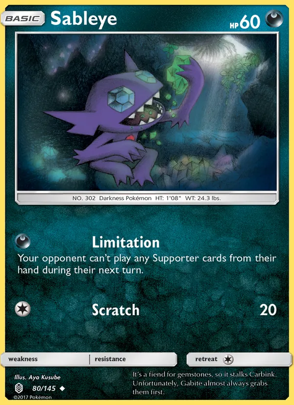Sableye - Guardians Rising Pokemon Card