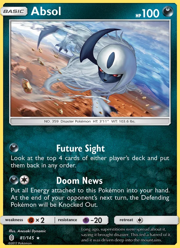 Absol - Guardians Rising Pokemon Card