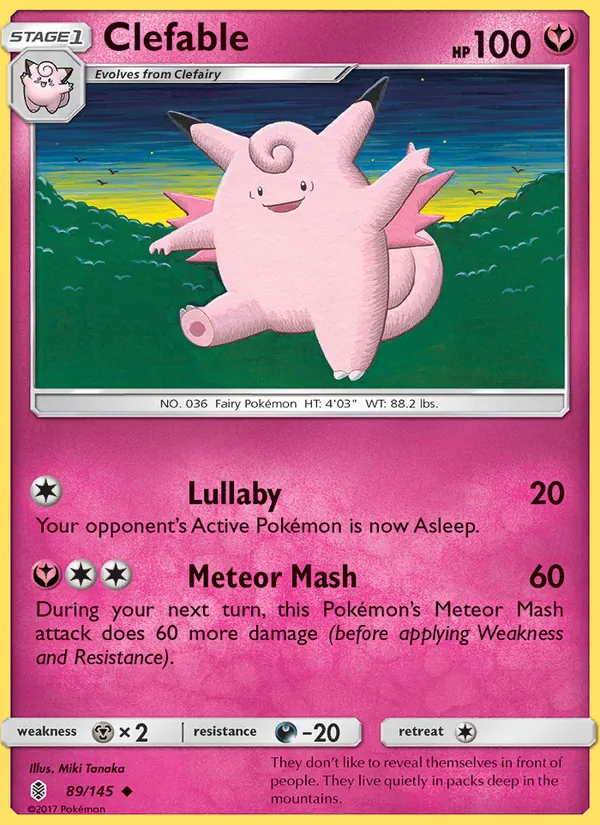 Clefable - Guardians Rising Pokemon Card