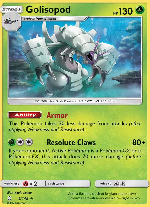 Golisopod - Guardians Rising Pokemon Card