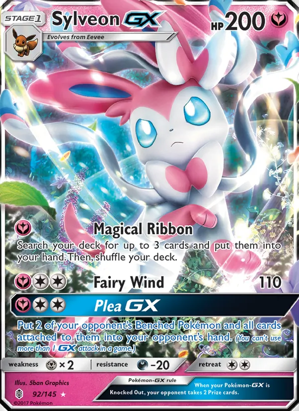 Sylveon GX - Guardians Rising Pokemon Card