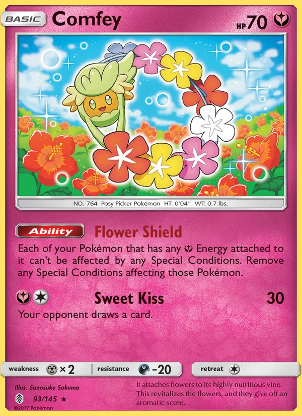 Comfey - Guardians Rising Pokemon Card