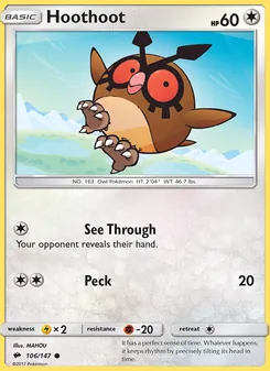 Hoothoot - Burning Shadows
