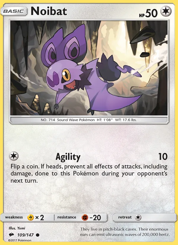 Noibat - Burning Shadows Pokemon Card