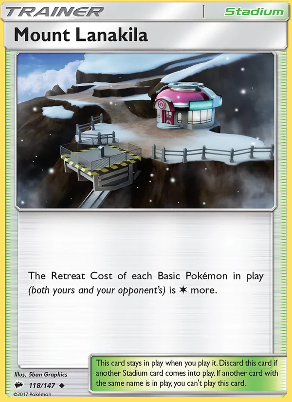 Mount Lanakila - Burning Shadows Pokemon Card