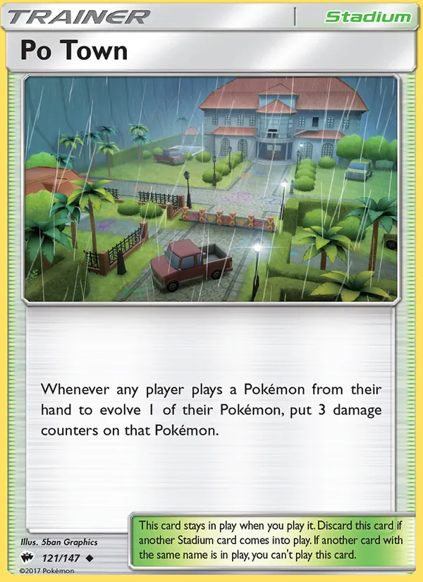 Po Town - Burning Shadows Pokemon Card