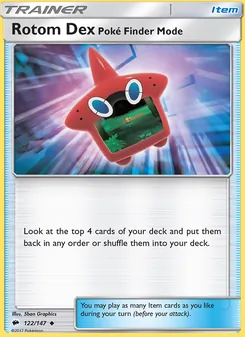 Rotom Dex—Poké Finder Mode - Burning Shadows
