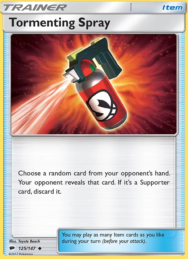 Tormenting Spray - Burning Shadows Pokemon Card
