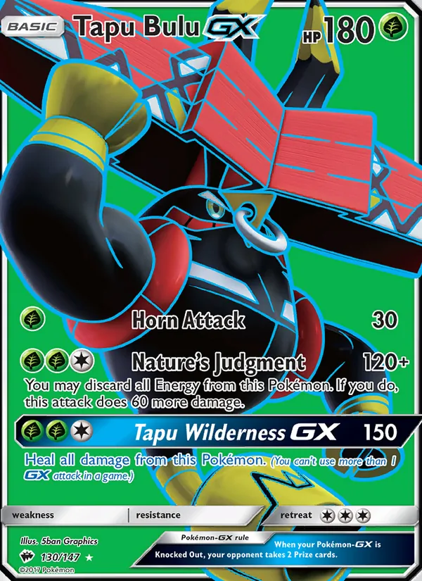 Tapu Bulu GX - Burning Shadows Pokemon Card