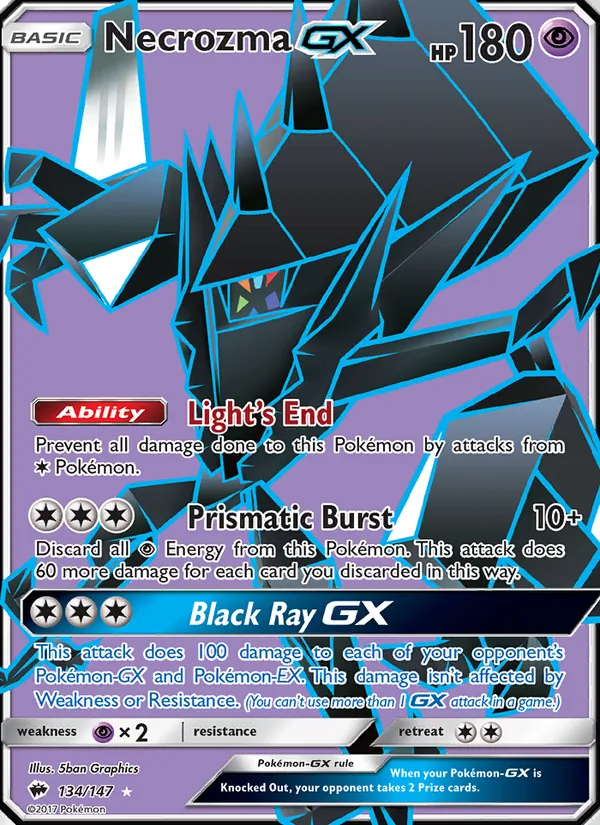 Necrozma GX - Burning Shadows Pokemon Card