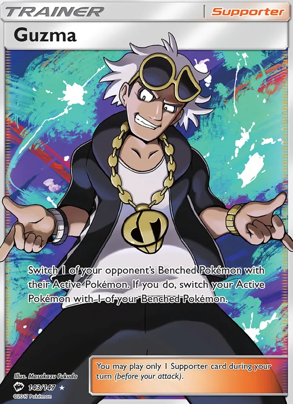 Guzma - Burning Shadows Pokemon Card