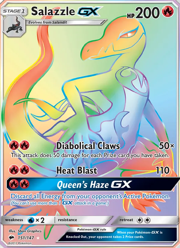 Salazzle GX - Burning Shadows Pokemon Card