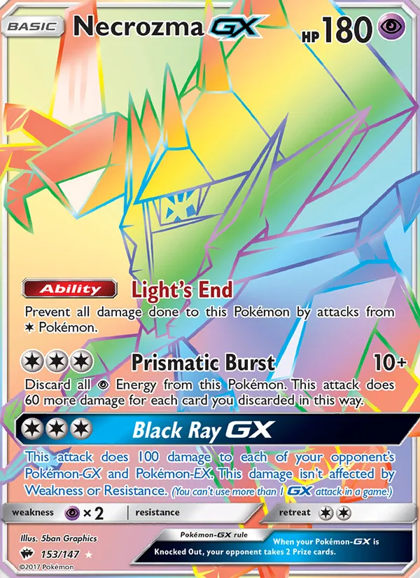 Necrozma GX - Burning Shadows Pokemon Card