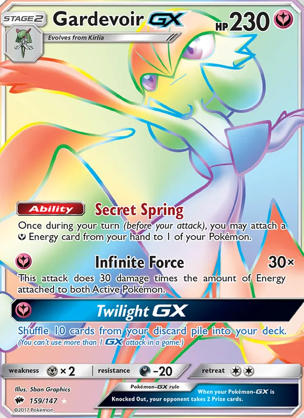 Gardevoir GX - Burning Shadows Pokemon Card