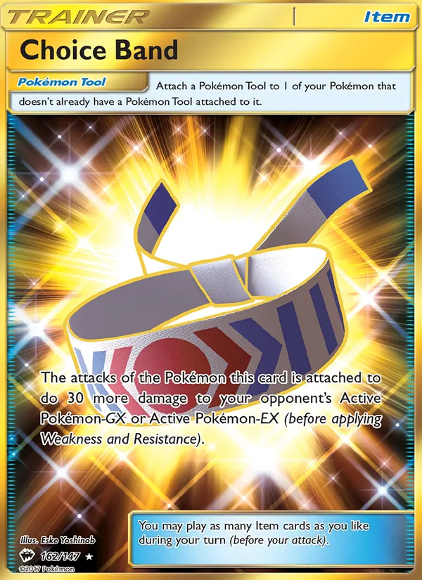 Choice Band - Burning Shadows Pokemon Card