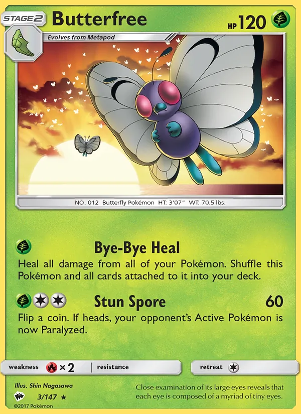 Butterfree - Burning Shadows Pokemon Card