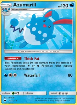 Azumarill - Burning Shadows