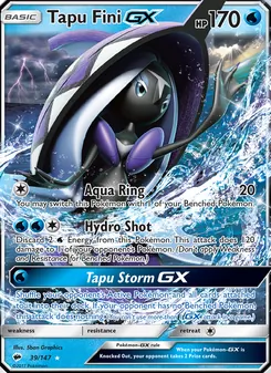 Tapu Fini GX - Burning Shadows