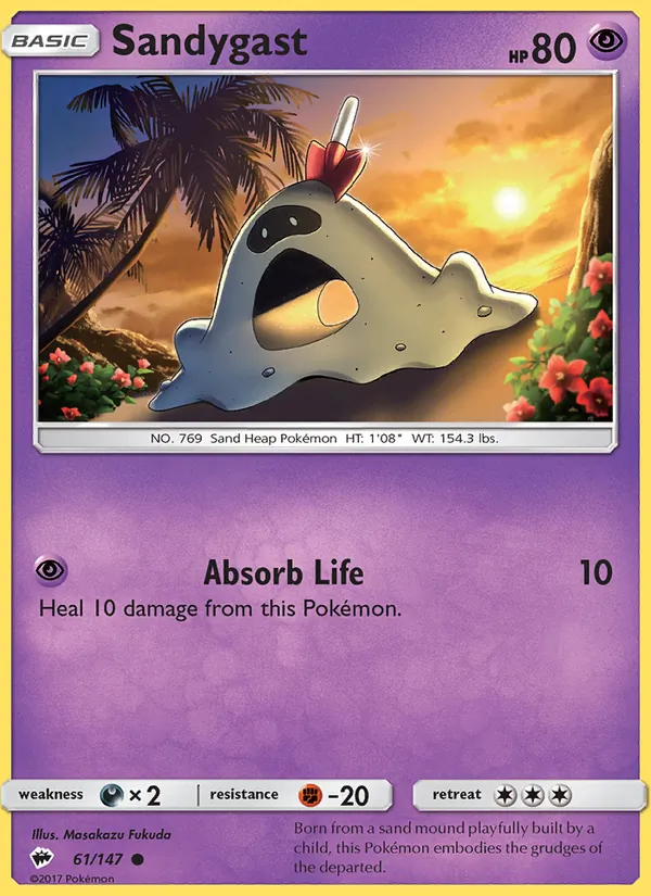 Sandygast - Burning Shadows Pokemon Card