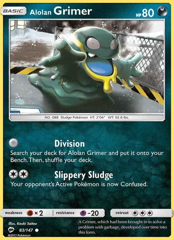 Alolan Grimer - Burning Shadows Pokemon Card