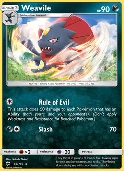 Weavile - Burning Shadows