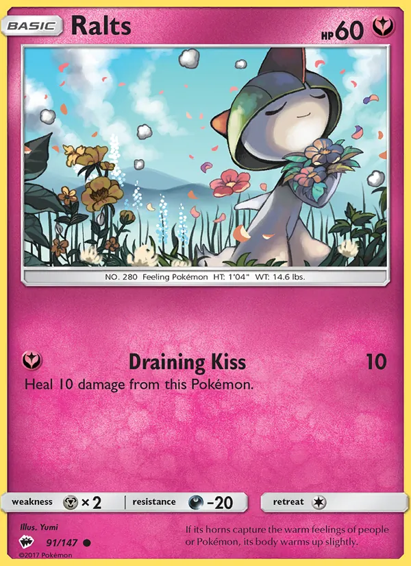 Ralts - Burning Shadows Pokemon Card