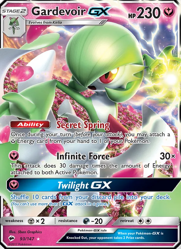 Gardevoir GX - Burning Shadows Pokemon Card