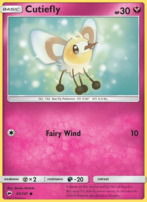 Cutiefly - Burning Shadows Pokemon Card