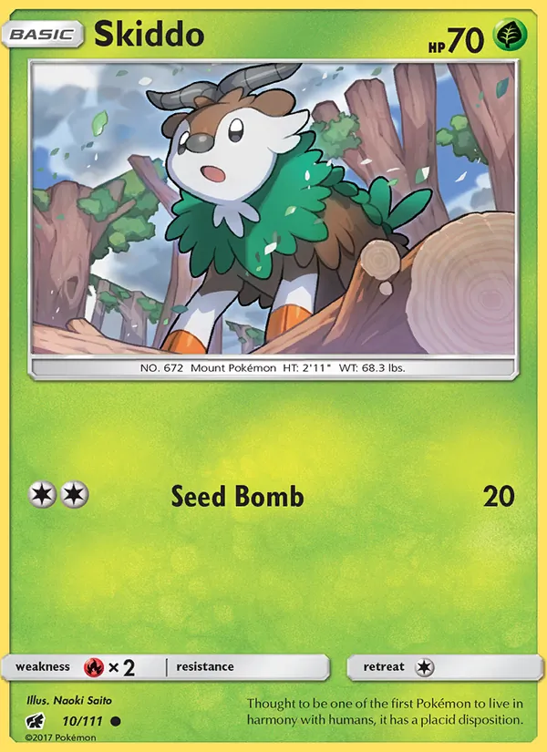 Skiddo - Crimson Invasion Pokemon Card