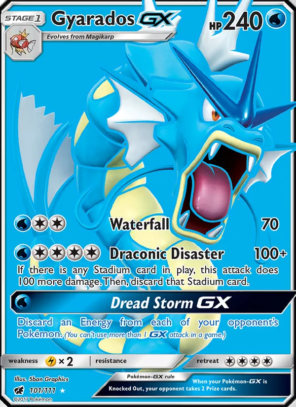 Gyarados GX - Crimson Invasion Pokemon Card