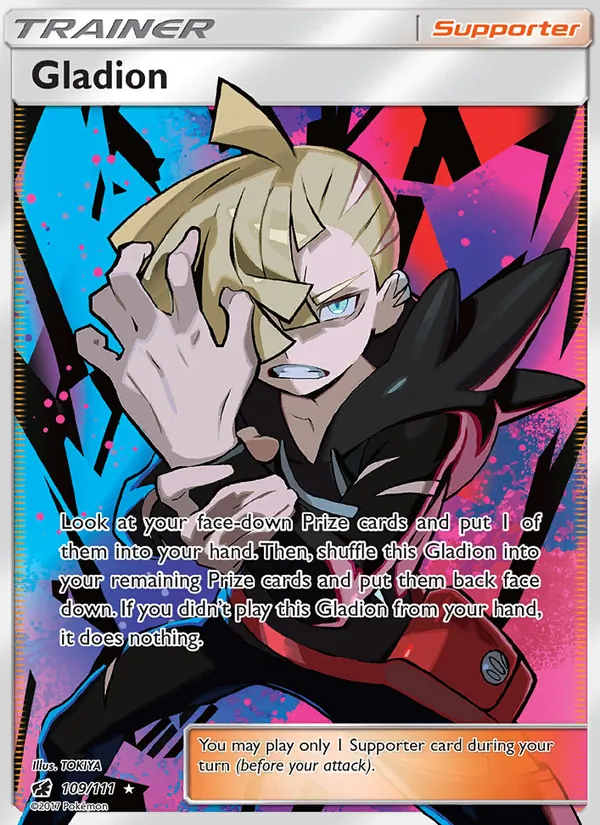 Gladion - Crimson Invasion Pokemon Card
