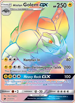 Alolan Golem GX - Crimson Invasion