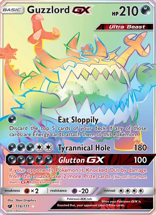 Guzzlord GX - Crimson Invasion Pokemon Card