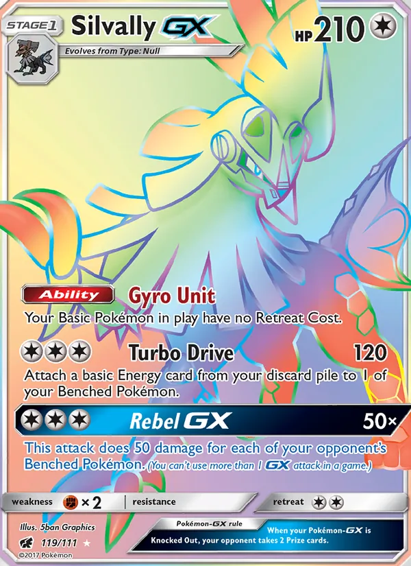 Silvally GX - Crimson Invasion Pokemon Card