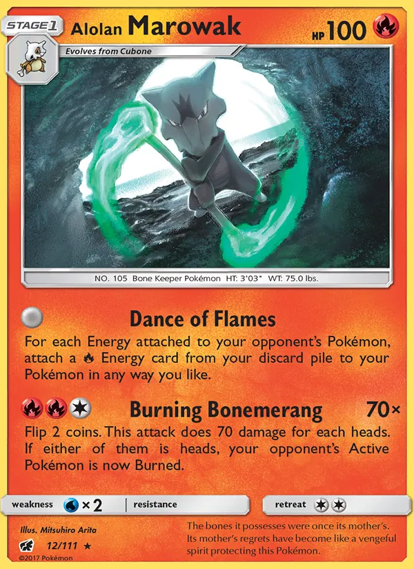 Alolan Marowak - Crimson Invasion Pokemon Card