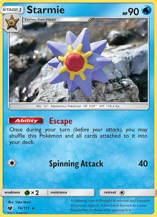 Starmie - Crimson Invasion Pokemon Card
