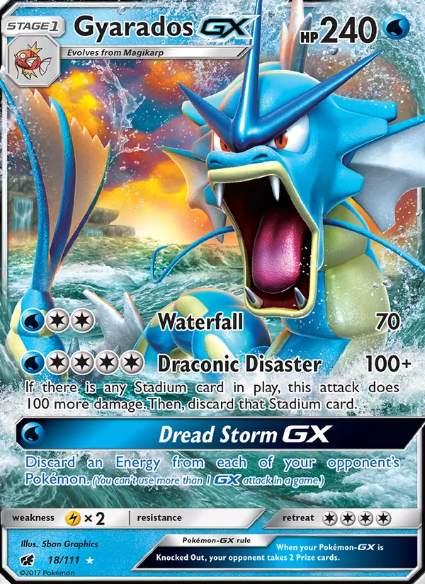 Gyarados GX - Crimson Invasion Pokemon Card