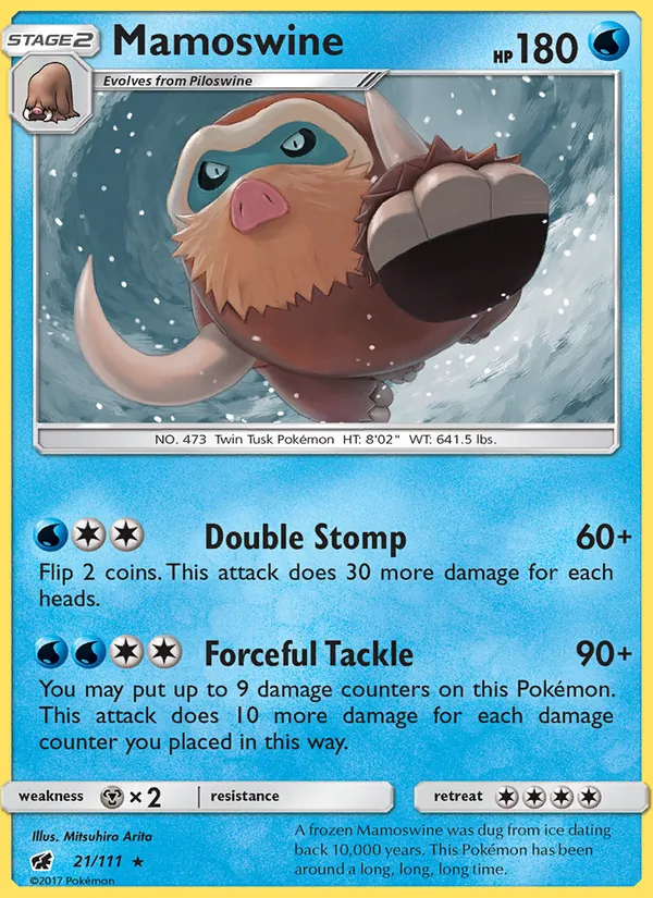 Mamoswine - Crimson Invasion Pokemon Card