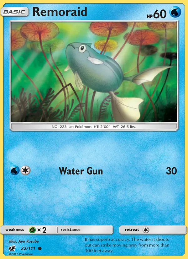 Remoraid - Crimson Invasion Pokemon Card