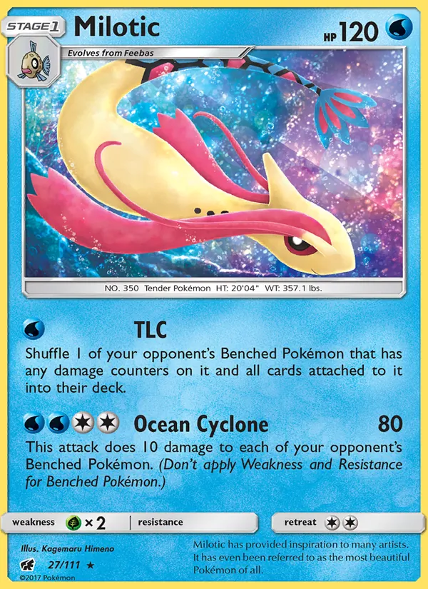 Milotic - Crimson Invasion Pokemon Card