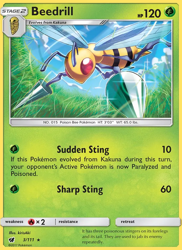 Beedrill - Crimson Invasion Pokemon Card