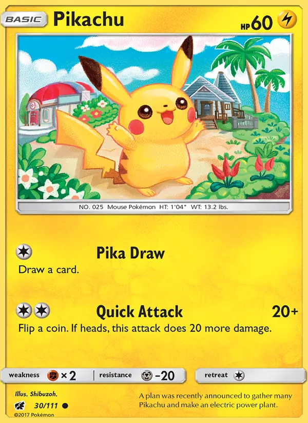 Pikachu - Crimson Invasion Pokemon Card