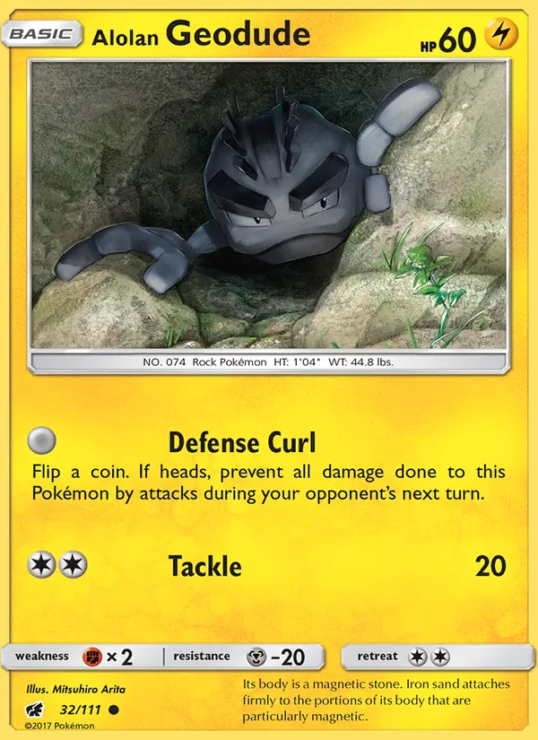 Alolan Geodude - Crimson Invasion Pokemon Card
