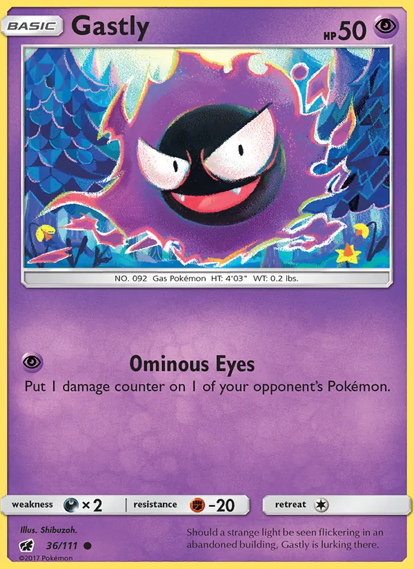 Gastly - Crimson Invasion Pokemon Card