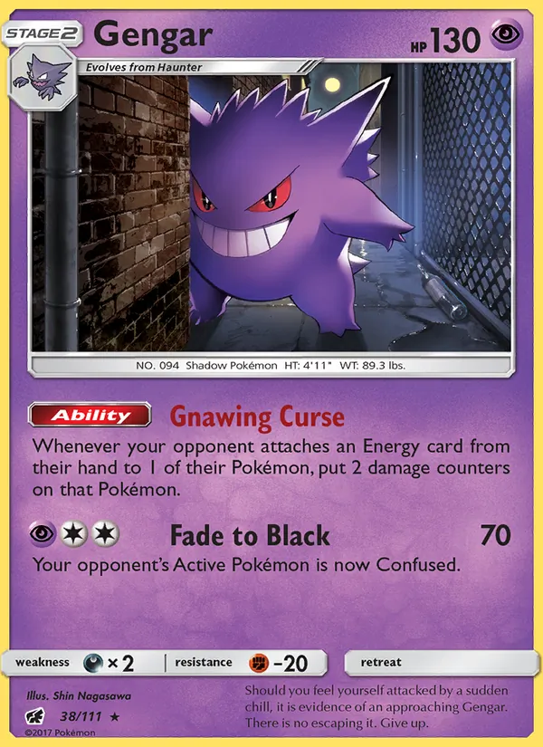 Gengar - Crimson Invasion Pokemon Card
